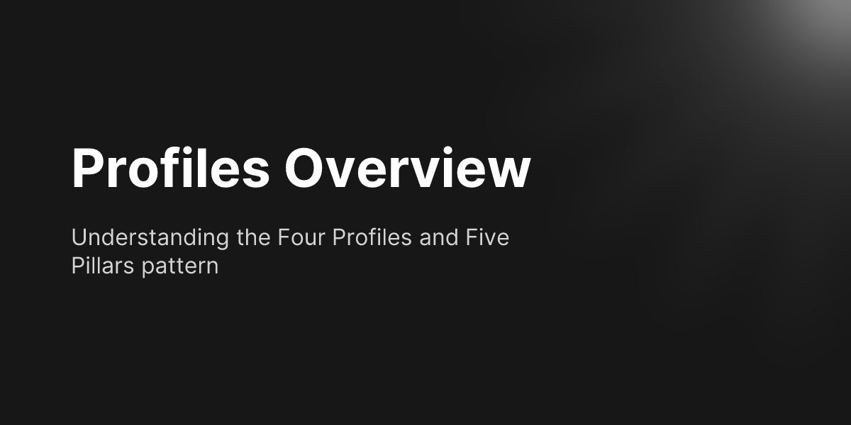 Profiles Overview - ZineCore2